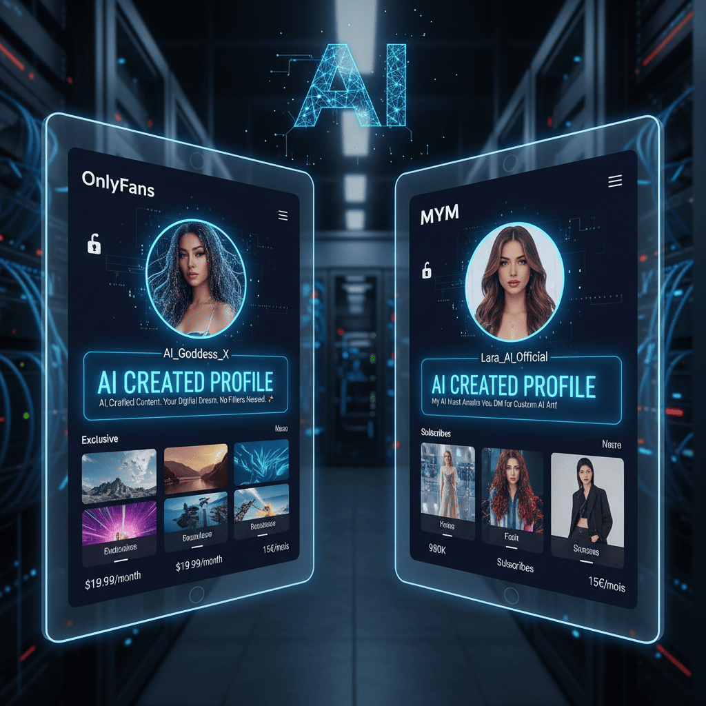 simulation visuelle créée par intelligence artificielle sur un réseau social