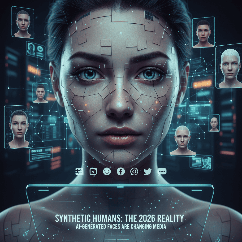 IA visage réaliste : comment sont créés les humains synthétiques en 2026