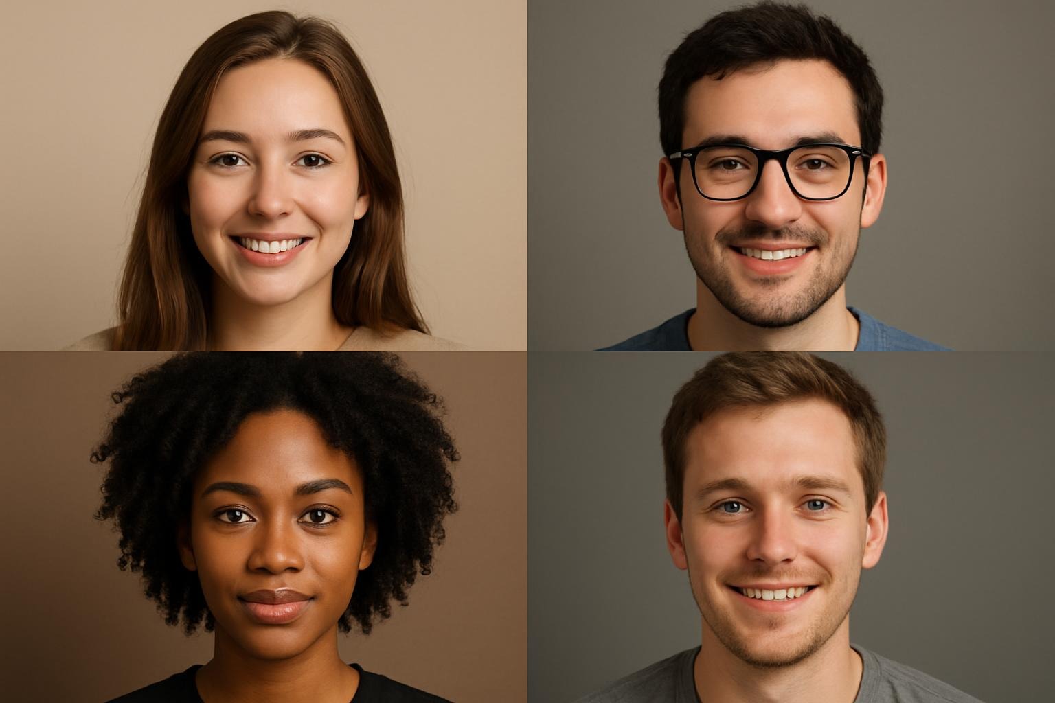 Interface mobile affichant un profil féminin artificiel utilisé pour la monétisation de contenu