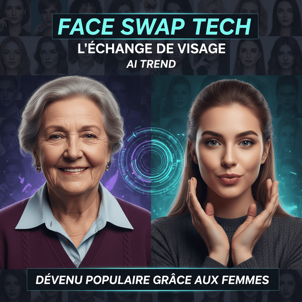 Écran d’ordinateur avec un monteur qui compare la vidéo d’origine et la version au visage remplacé