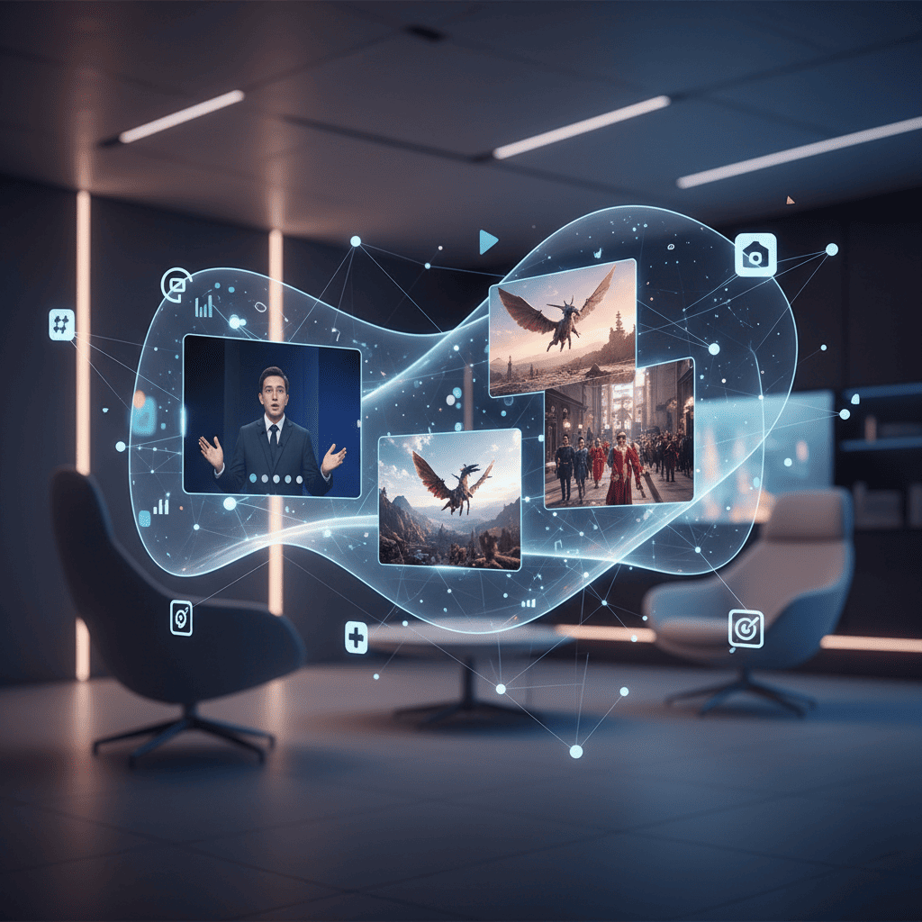 visualisation d une production video 100 pour cent IA sans acteurs humains